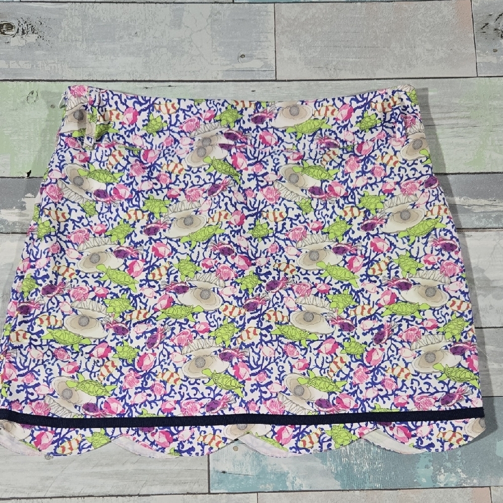 Turtles & Tees Golf Skort Sz 10/12